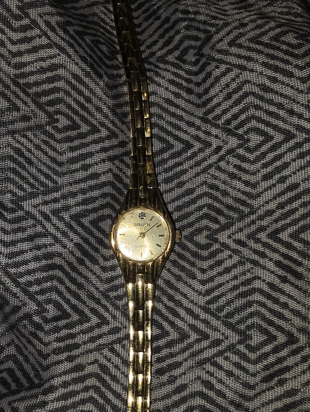 Gruen Women's Gold-Tone Link Bracelet Watch